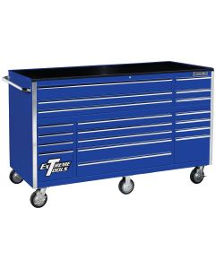 72 in. 19-Drawer Roller Cabinet, Blue