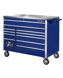 55 in. 11-Drawer Professional Roller Cabinet, Blue