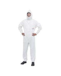 SAS6938 image(0) - Moonsuit Nylon/Cotton Coverall, Full Zipper Front, Hood, Velcro Wrist and Ankle, Washable, Large