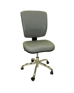 LDS1010537 - Dental Lab Chair, Vinyl Back Light Grey Seat