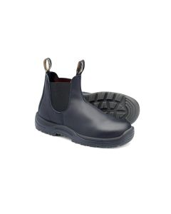 BLU179-130 image(0) - Steel Toe Slip-On Elastic Side Boots w/ Kick Guard, Black