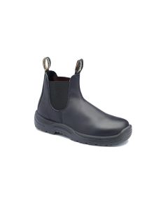 BLU179-055 image(0) - Steel Toe Slip-On Elastic Side Boots w/ Kick Guard, Black