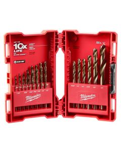 MLW48-89-2338 image(0) - 23 Pc RED HELIX  Cobalt Drill Bit Set