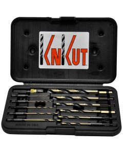 KNK12KKQRD image(0) - KnKut 12 Piece 1/4" Hex Shank Quick Release Drill Bit Set