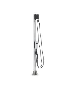 EVOEVC3AA0B1A1A4 image(0) - EVSE Single Port Pedestal-mount electric vehicle charging station with 8' pedestal, 25' Cable & Retractor