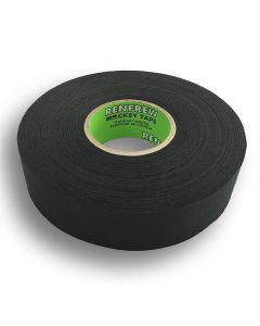 CSU172315 - Renfrew Cloth Hockey Tape, 1" (Straight Edge Black, 25m long)
