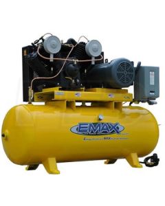 EMXEP07H080V1 image(0) - Compressor 7.5 HP 2 Stg V4 1 Ph Hor. 80 Gal