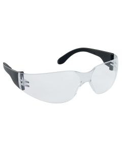 NSX Black Temple High-Impact Poly Clear Lens Safe Glasses