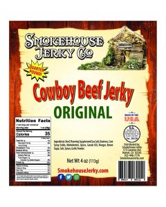 THS689107-960112 image(0) - 4oz Cowboy Cut Original Beef Jerky
