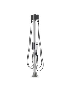 EVOEVC3AA0B1A1B4 image(0) - EVSE Dual Port Pedestal-mount electric vehicle charging stations with 8' pedestal, 25' Cables & Retractors
