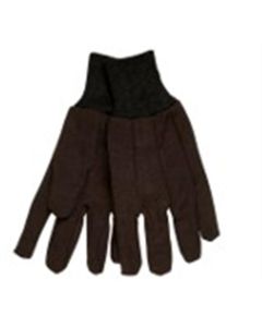 MCR7100L image(0) - AbsorbentBreathable brown jerseyClute patternComfortable knit wristCotton polyester blendStraight thumb