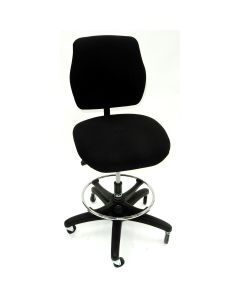 LDS1010555 image(0) - Workbench Chair, Upholstered-Black, Simple Control