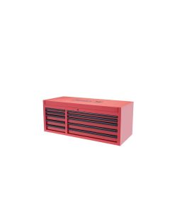 KTI75135 image(0) - 55" Premium 10 Drawer Double Bay 500 lb. Tool Box (Matte Red)