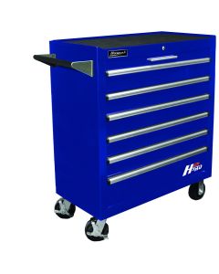 HOMBL04036061 image(0) - H2PRO Series 36" 6-Drawer Roller Cabinet, Blue