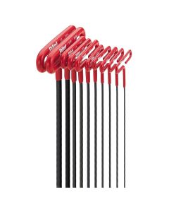 EKL53910 image(0) - HEX KEY SET 10 PC T-HANDLE 9IN. SAE 3/32-3/8IN.CSH