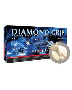 MFXMF300L - DIAMOND GRIP PF LATEX GLOVES LARGE 100PK