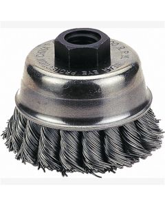 FPW1423-3159 image(0) - CUP BRUSH 3" KNOTTED WIRE, SINGLE ROW, 3/8"-24NF