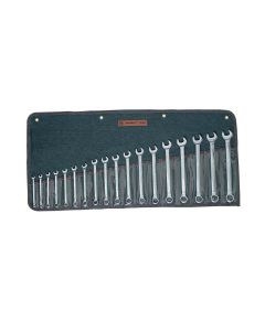 18pc 12pt. Metric Full Polished Comb Wrench Set