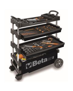 BTA027000205 image(0) - Folding Mobile Tool Cart, Black