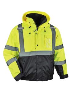 8381 L Lime Type R Class 3 3-in-1 Bomber Jacket