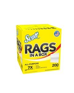 KIM75260 image(0) - Scott Rags in a Box 200-ct, White