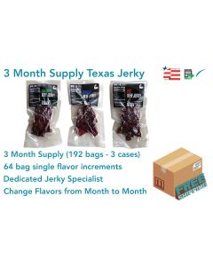 CRITEXBUY3 image(0) - 3mo qty of TEXAS JERKY (Flavors of Choice)