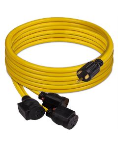FRG1101 - Power Cord TT-30P to 3 x 5-20R 25ft Extension 10 AWG and Storage Strap