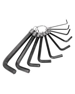 KTI71420 image(0) - HEX KEY SET 10 PC. SAE 1/16IN.-3/8IN. ON A RING