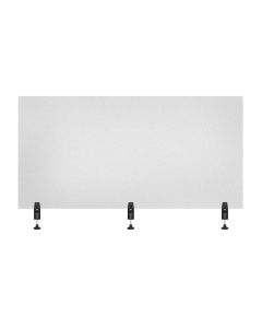 LUXDIVCL-6030F image(0) - Acrylic Sneeze Guard Desk Divider - 60" x 30" Clam