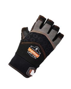 ERG17695 image(0) - 900 XL Black Half-Finger Impact Gloves
