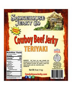 THS689107-960150 image(0) - 4oz Cowboy Cut Teriyaki Beef Jerky