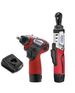ACDARW12102-K3 image(0) - ACDelco ARW12102-K3 G12 Series 12V Cordless Li-ion 1/4" Brushless Rachet Wrench & 3/8" Impact Wrench Combo Tool Kit with 2 Batteries