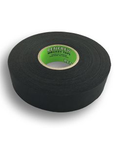 Renfrew Cloth Hockey Tape, 1" (Straight Edge Black, 25m long)