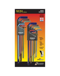 BND69600 image(0) - 22PC Color Guard SAE/MET L Wrench Display