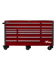 HOMHX04072173 - 72 in. HXL 17-Drawer Roller Cabinet - Red